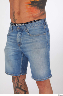 Garrott blue jeans shorts casual dressed thigh 0002.jpg